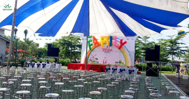 Sen Xanh Event cho thuê bàn ghế Inox giá tốt