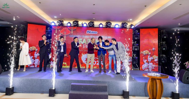 Background tiệc cuối năm công ty NITTO