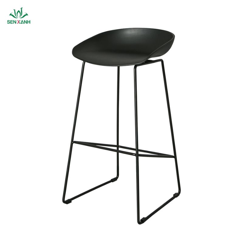 Ghế Bar nhựa chân sắt 