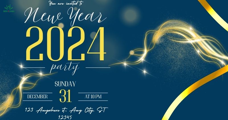 Mẫu thiệp mời Year End Party cho nhân viên