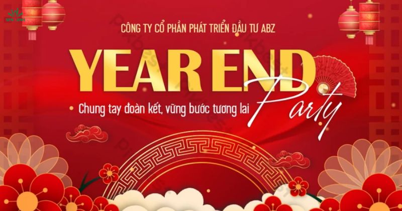 Thiệp mời year end party mẫu 1