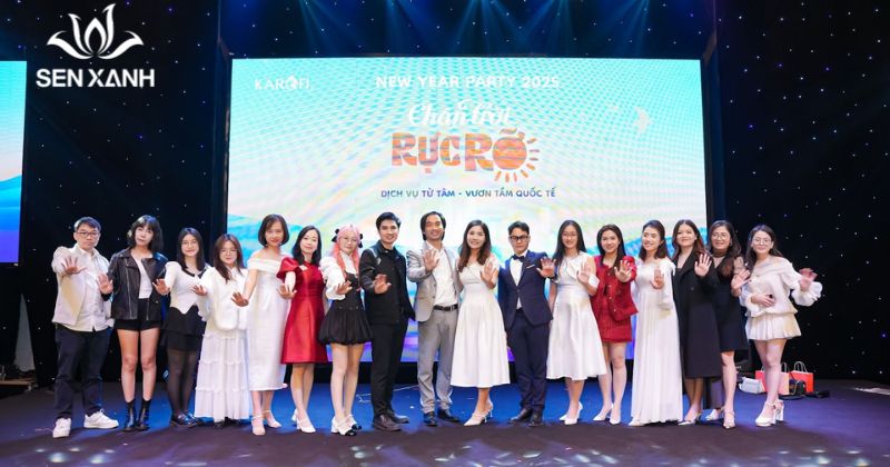 Tiệc liên hoan cuối năm được tổ chức chuyên nghiệp