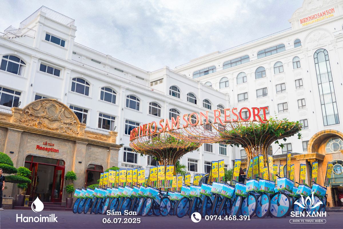 Xe tập trung trước cửa khách sạn