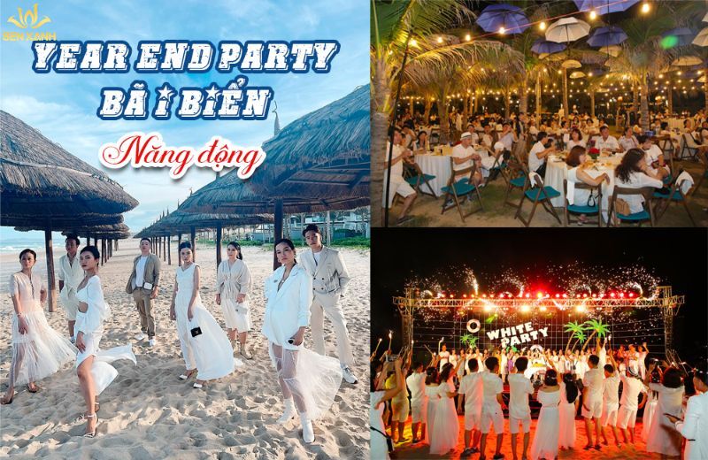 Tổ chức Year End Party ở bãi biển rộng lớn