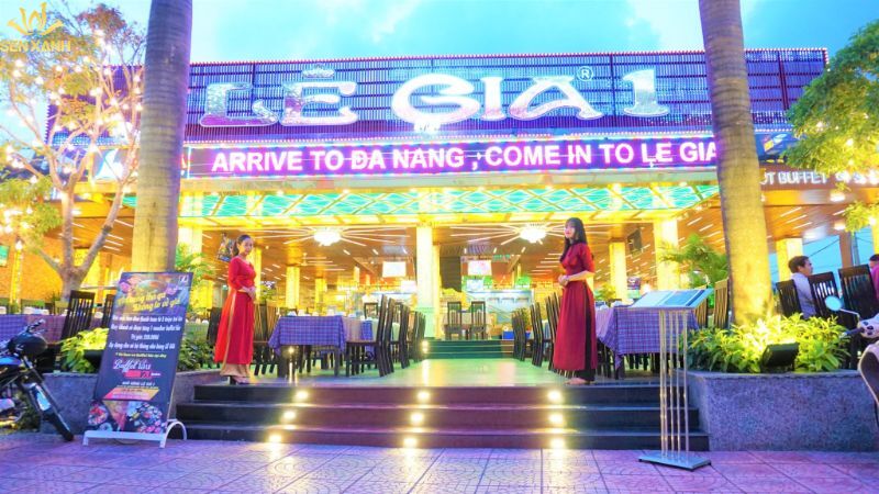 Nhà hàng Hải Sản Lê Gia có nhiều cơ sở tại Đà Nẵng