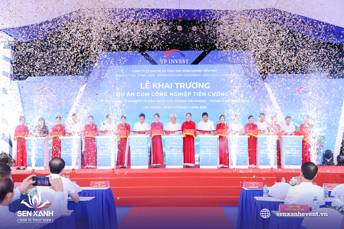 Nhân sự phục vụ lễ khánh thành của Sen Xanh có chuyên môn cao