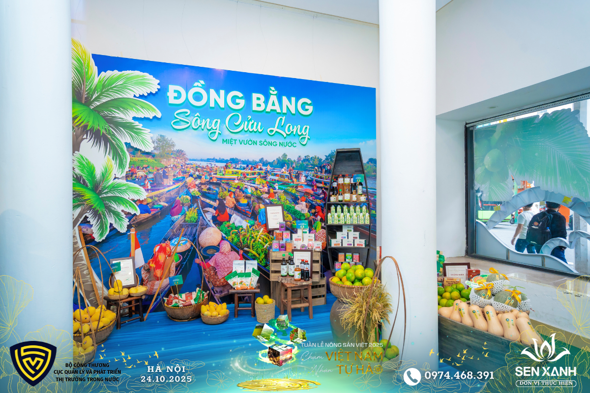 Khu vực trưng bày sản phẩm Đồng bằng Sông Cửu Long Khu vực trưng bày sản phẩm Đồng bằng Sông Cửu Long