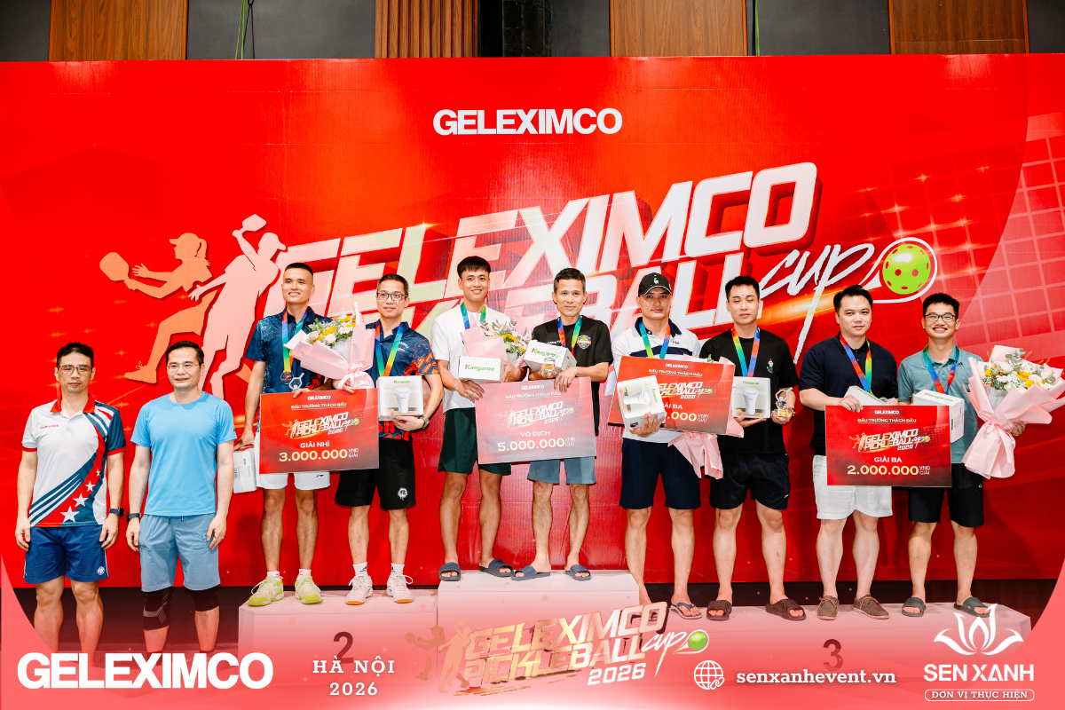 Trao giải Geleximco Pickleball Cup 2026