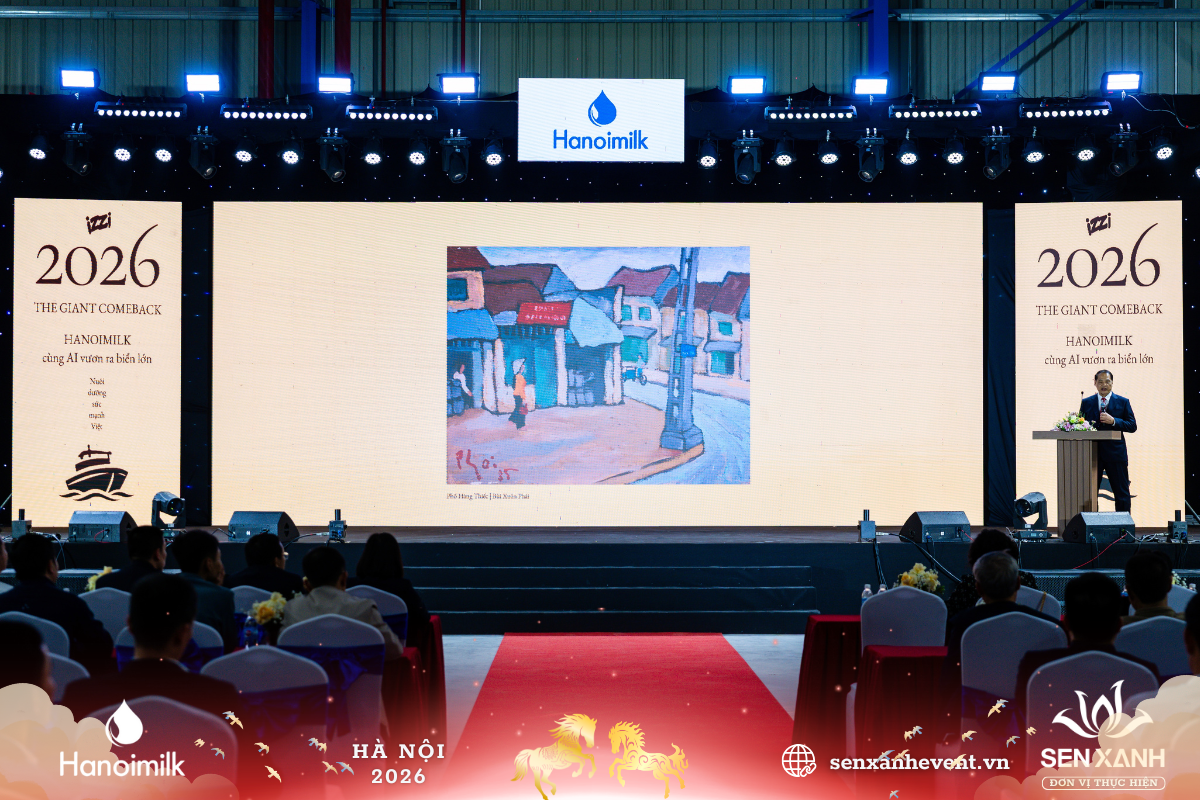 Chủ tịch Hanoimilk phát biểu