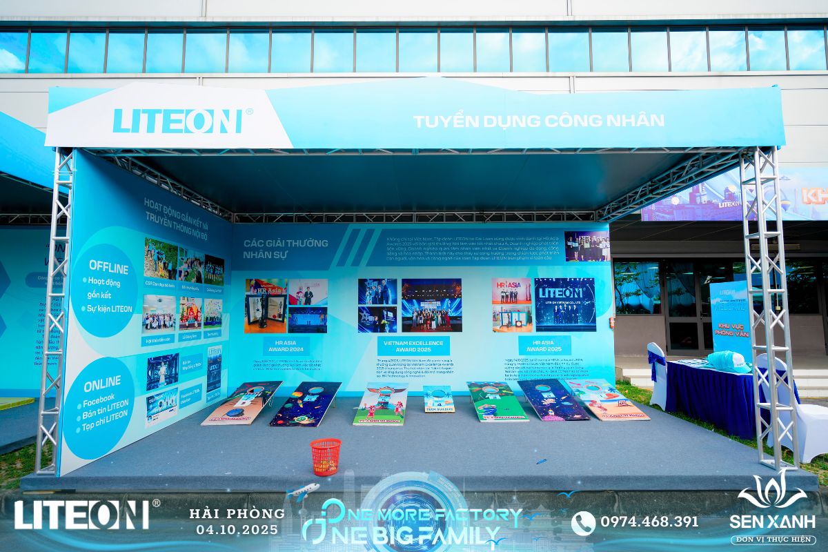 Booth tuyển dụng công nhân