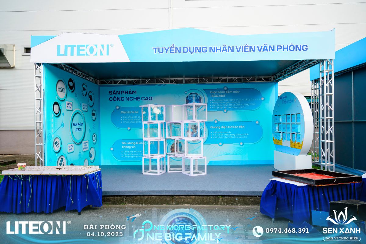 Booth tuyển dụng nhân viên văn phòng