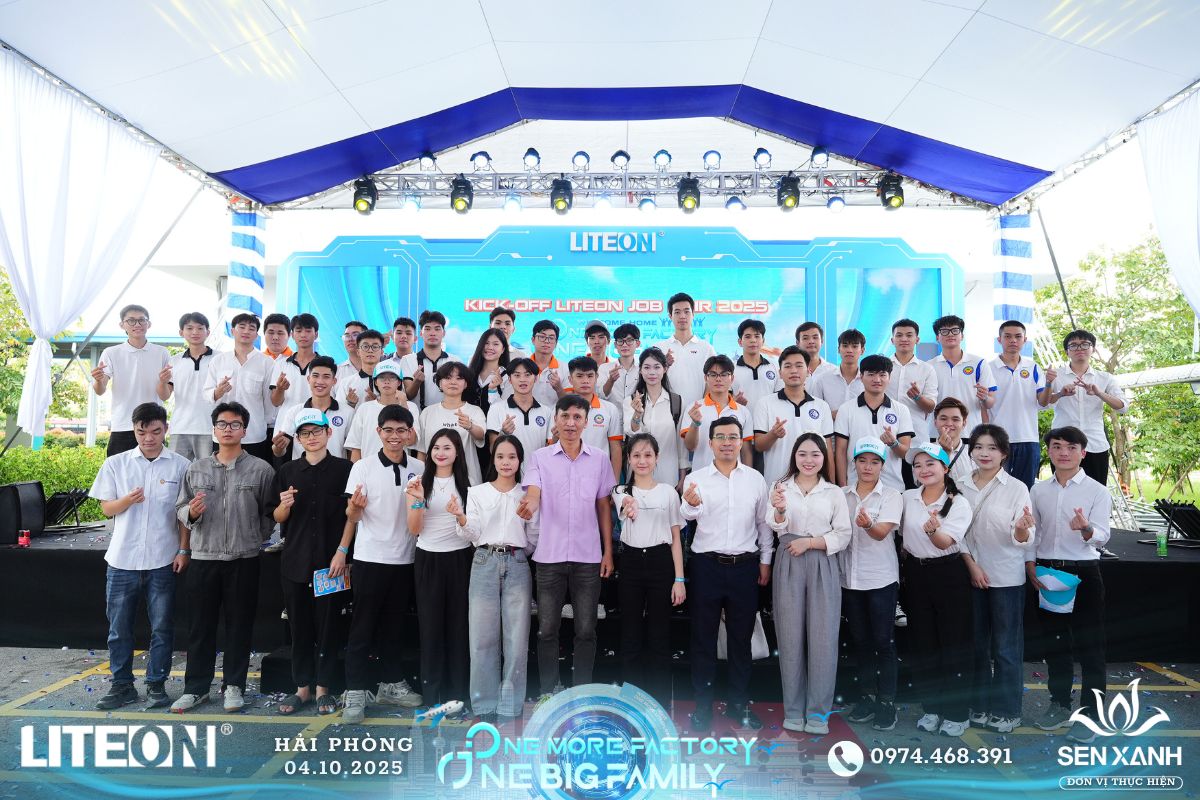Check-in cuối chương trình ngày hội việc làm LITEON