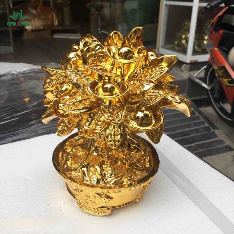 Cây tài lộc dát vàng