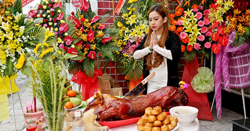 Cúng khai trương cẩn thận