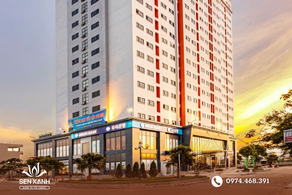 Khách sạn Tiến Lộc Palace thiết kế sang trọng với lối kiến trúc hiện đại