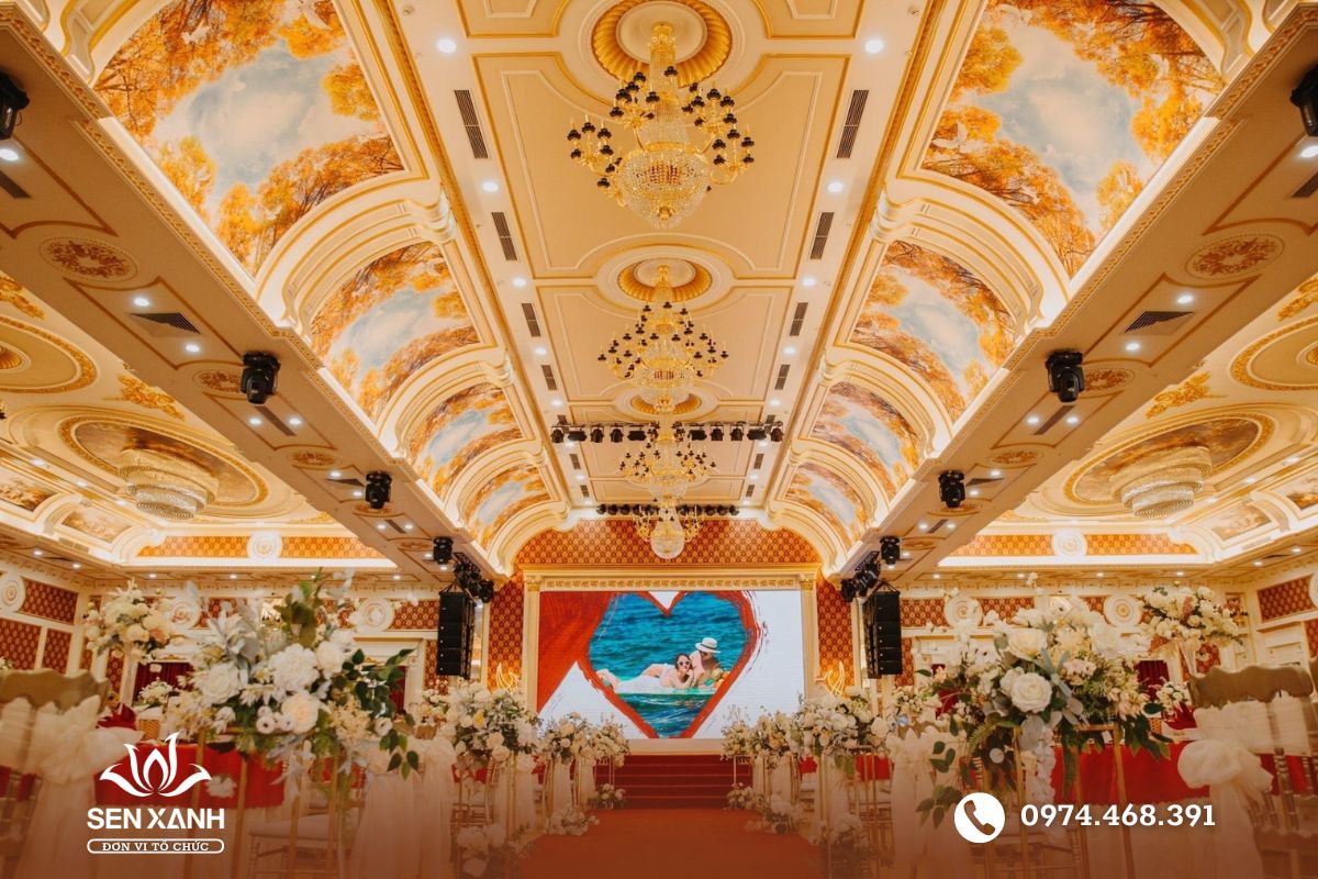 Trung tâm sự kiện Tân Thủy Palace với không gian sang trọng
