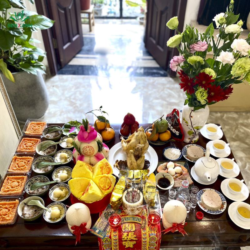 Mâm lễ cúng
