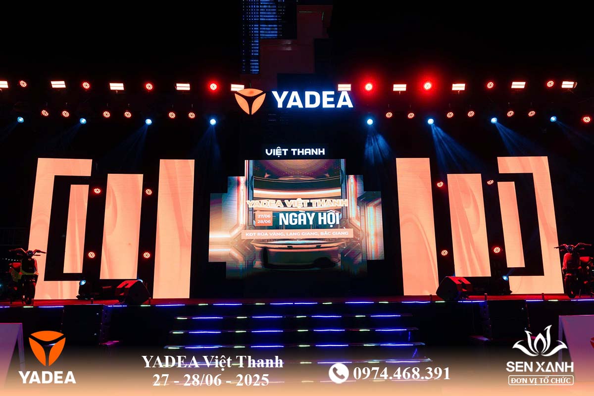 Ngày hội công ty Yadea được tổ chức chuyên nghiệp