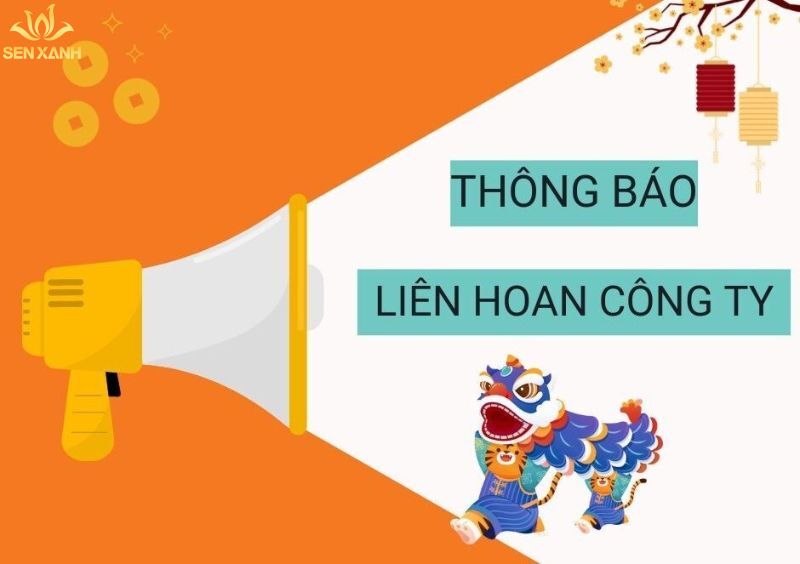 Kết cấu của thông báo liên hoan sẽ được thiết lập tùy theo từng công ty