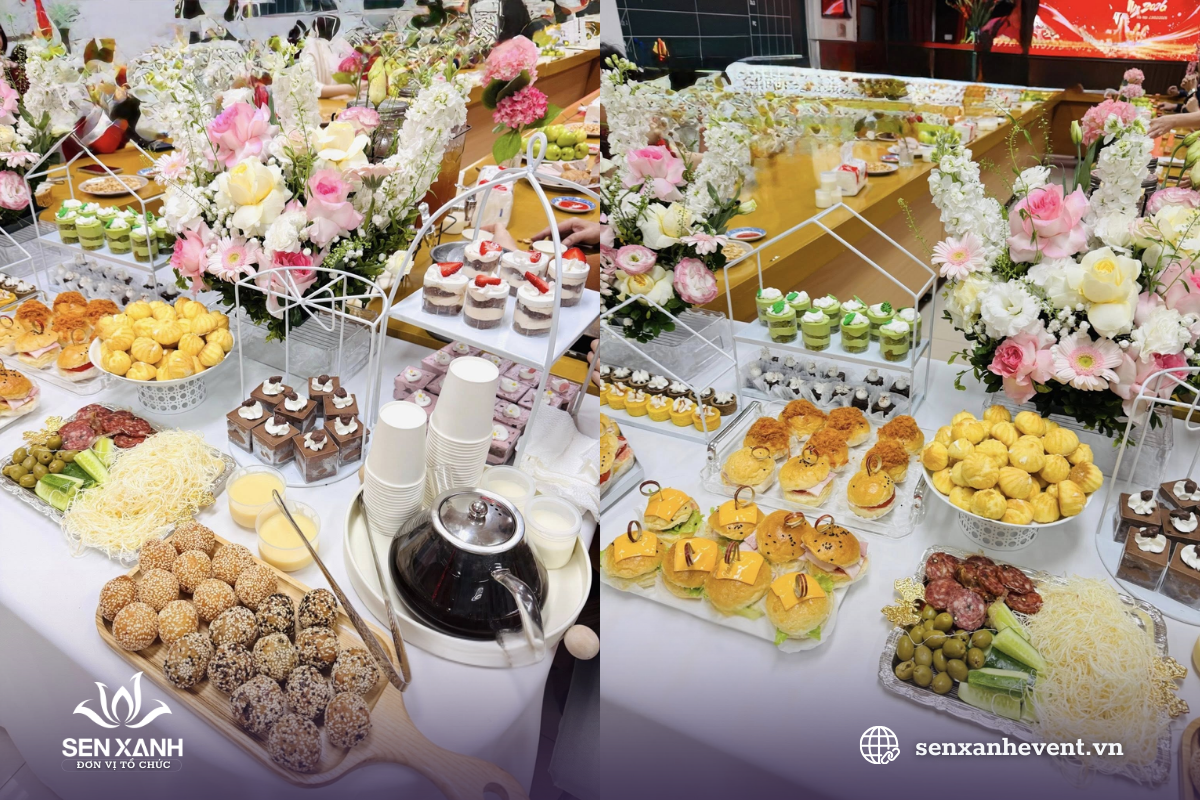Tiệc Teabreak kết hợp trò chơi Tiệc Teabreak kết hợp trò chơi