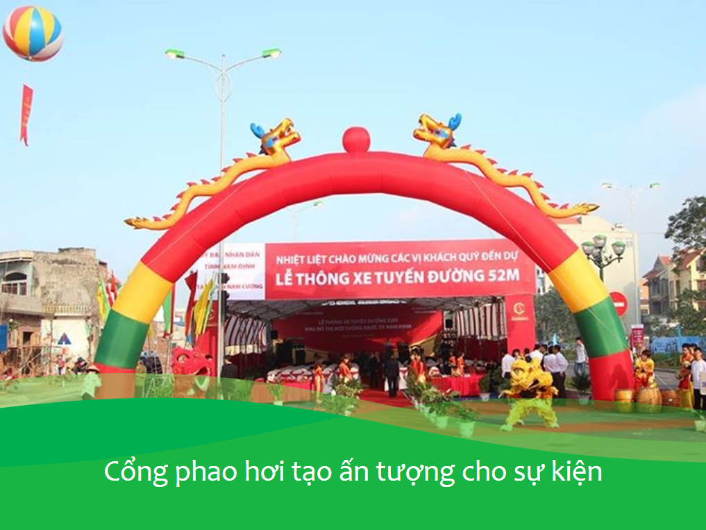 Đơn vị cho thuê cổng hơi uy tín, chất lượng 3 Tạo ấn tượng với khách hàng