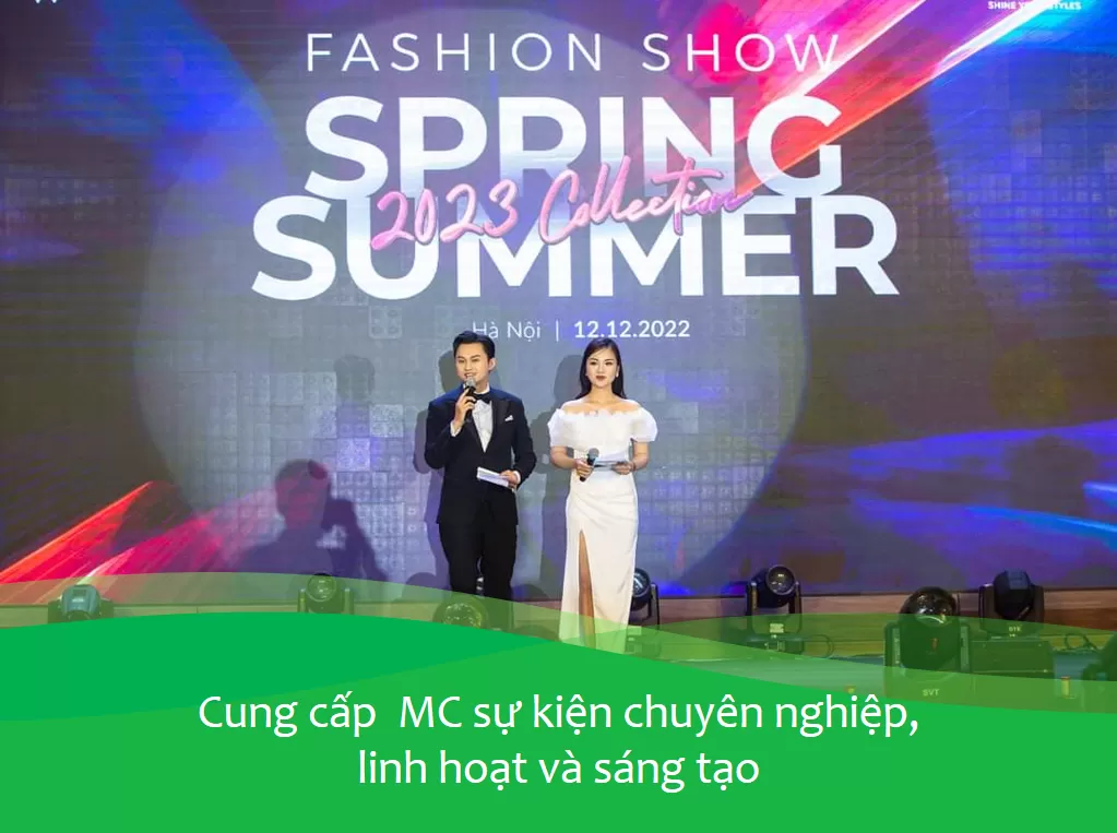 Cung cấp MC sự kiện chuyên nghiệp, linh hoạt và sáng tạo
