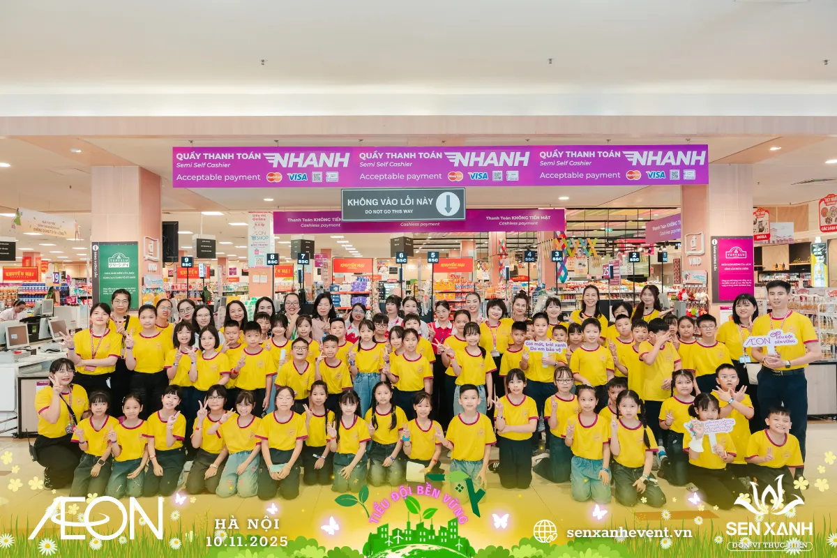 Tổ chức sự kiện 2025- AEON MALL – Ngày hội giáo dục và trải nghiệm bảo vệ môi trường