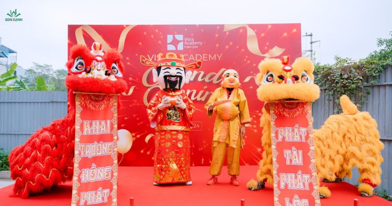 Múa sư tử ngày khai trương