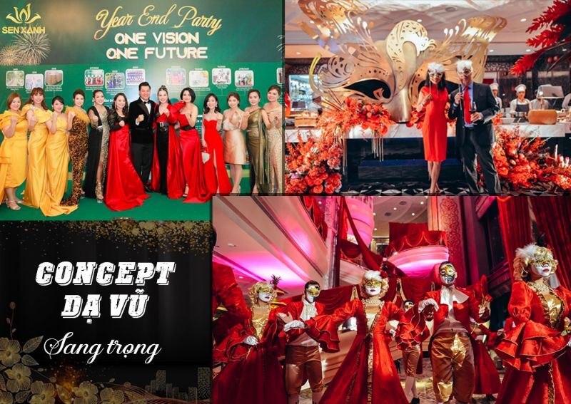 Tổ chức tiệc tất niên kiểu dạ hội khiêu vũ