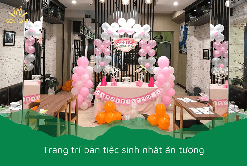 decor bàn tiệc sinh nhật