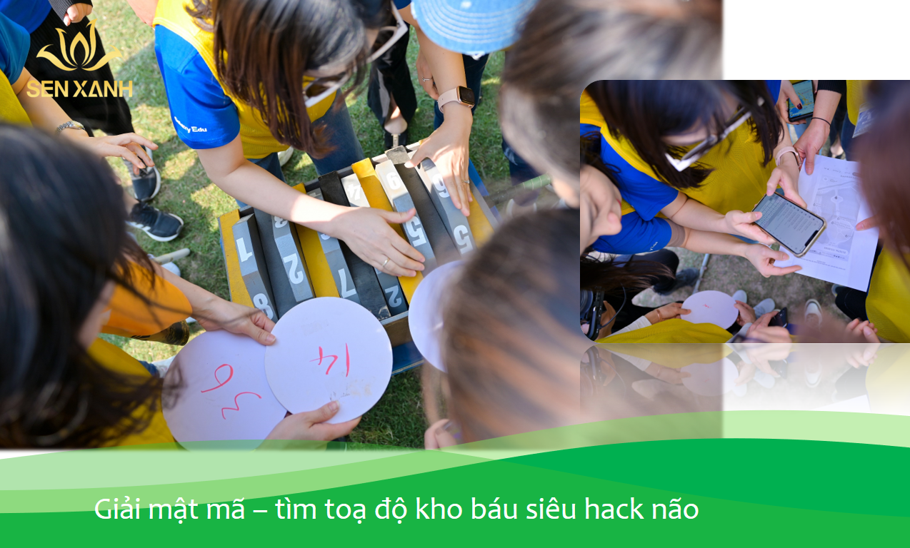 Tổ Chức Team Building - Galaxy Education & Hocmai - Sát Cánh Để Vươn Xa 9 Giải mật mã tìm toạ độ kho báu siêu hack não