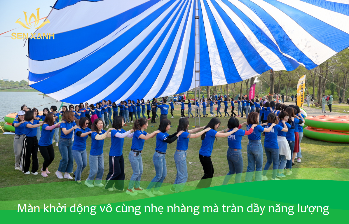 Tổ Chức Team Building - Galaxy Education & Hocmai - Sát Cánh Để Vươn Xa 8 màn khởi động vô cùng nhẹ nhàng mà đấy năng lượng