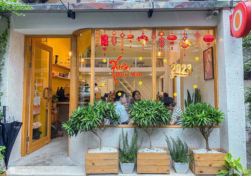 trang tr&iacute; tết đơn giản