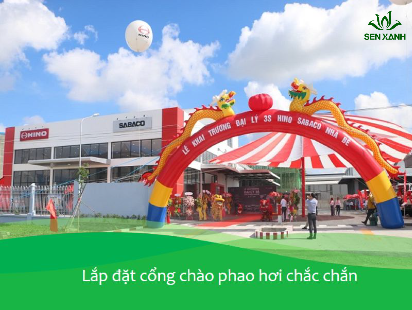 Sen Xanh Event là đơn vị cho thuê cổng chào hơi uy tín, chất lượng cao