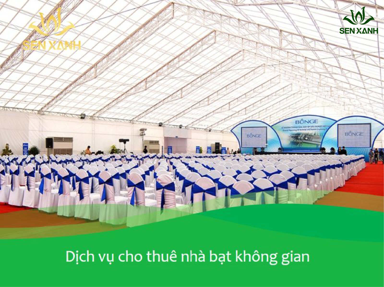 Chi phí dịch vụ thuê nhà bạt, nhà không gian bị chi phối bởi nhiều yếu tố