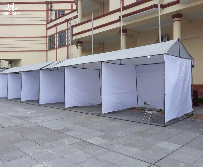 &nbsp;Nh&agrave; bạt ống tu&yacute;p phải được lắp r&aacute;p liền kề nhau